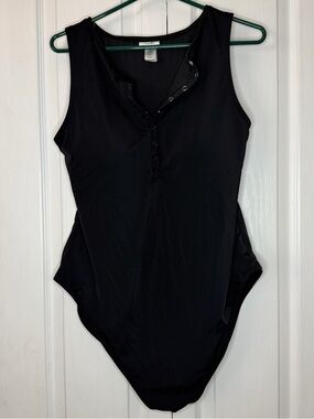 Andie Black Malibu one piece core minimalist swimsuit Beach Resort XXL